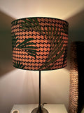 Double-sided ‘Caribbean Sunset’ multicoloured Ankara print lampshade