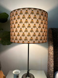 Double-sided 'Like a Moth to a Flame' print fabric lampshade