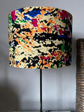 Double-sided ‘Never Mind The Pollocks’ multicoloured Ankara print lampshade