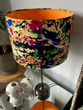 Double-sided ‘Never Mind The Pollocks’ multicoloured Ankara print lampshade