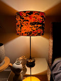 Double-sided ‘Never Mind The Pollocks’ multicoloured Ankara print lampshade