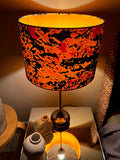 Double-sided ‘Never Mind The Pollocks’ multicoloured Ankara print lampshade