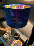 Double-sided ‘The Light(n)ing Seeds’ Ankara print lampshade