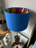 Double-sided ‘The Light(n)ing Seeds’ Ankara print lampshade