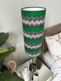 Single-sided cylinder ‘Ziggy’ Ankara print fabric lampshade